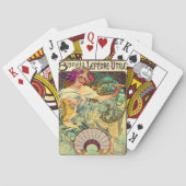 Biscuits Lefevre-Utile by Alphonseミュシャ(1896) トランプ (裏面)