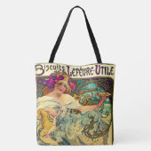 Biscuits Lefevre-Utile by Alphonseミュシャ(1896) トートバッグ (裏面)