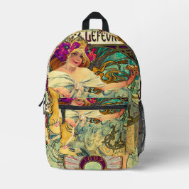 Biscuits Lefevre-Utile by Alphonseミュシャ(1896) プリントバックパック