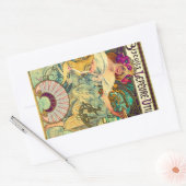 Biscuits Lefevre-Utile by Alphonseミュシャ(1896) 長方形シール (封筒)