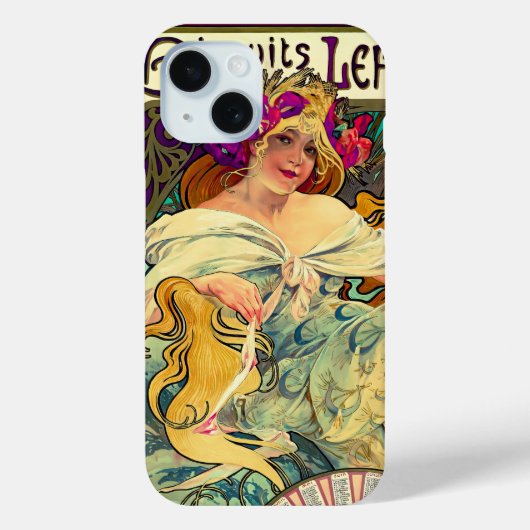 Biscuits Lefevre-Utile by Alphonseミュシャ(1896) Case-Mate iPhoneケース (裏面)
