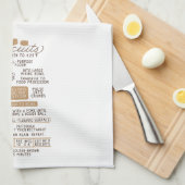Biscuits Recipe Kitchen Towel – Southern キッチンタオル (四つ折り)