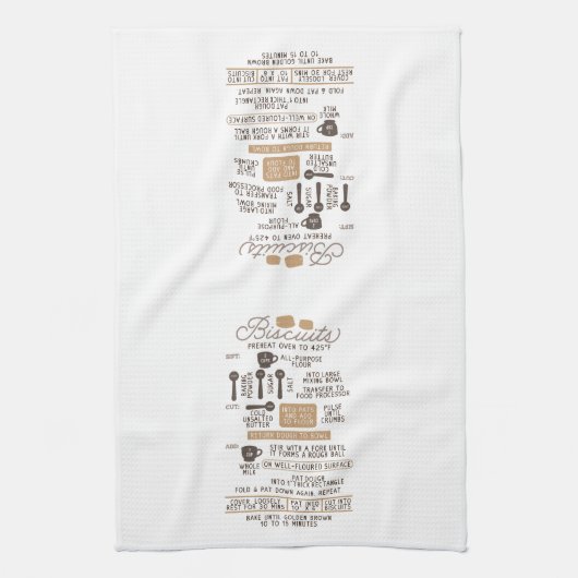 Biscuits Recipe Kitchen Towel – Southern キッチンタオル (縦)
