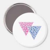 BISEXUALプライド-.png マグネット (正面/裏面)