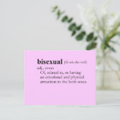 BISEXUAL (定義) ポストカード (スタンド正面)