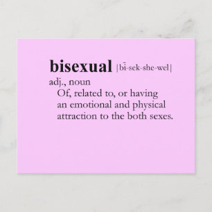 BISEXUAL (定義) ポストカード