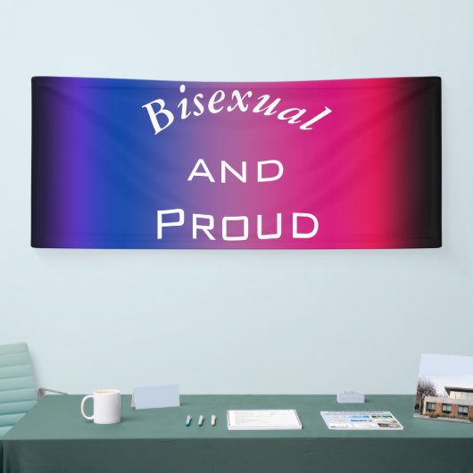 Bisexual and Proud 横断幕 (トレードショー)