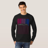 Bisexual Barcode Pride Equality Queer Aesthetic LG Tシャツ (正面フル)