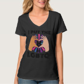 Bisexual BiプライドフラグBをLgbtqに入れる Tシャツ (正面)