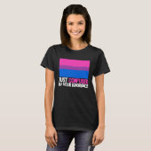 Bisexual Bi Pride Flag Confused By Your Ignorance Tシャツ (正面フル)