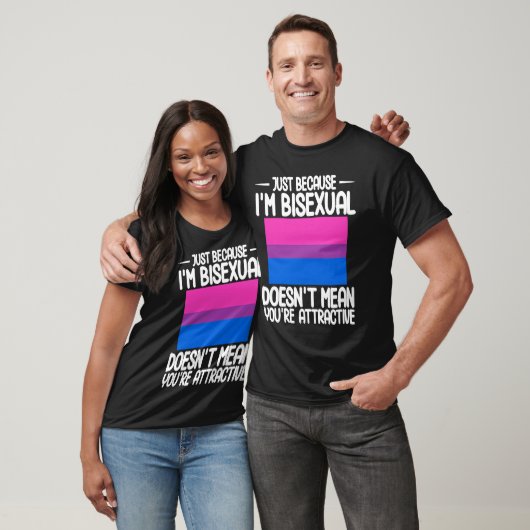 Bisexual Bi Pride Flag Just Because I'm Bisexual Tシャツ (ユニセックス)