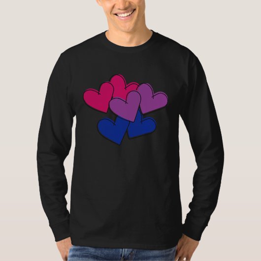 Bisexual Bi Pride Valentine's Day LGBTQ LGBT Subtl Tシャツ (正面)