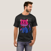 Bisexual Cat Flag Bi Pride Lgbtq Girls Kids Toddle Tシャツ (正面フル)