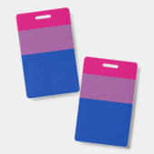 Bisexual Flag バッジ (正面&裏面)