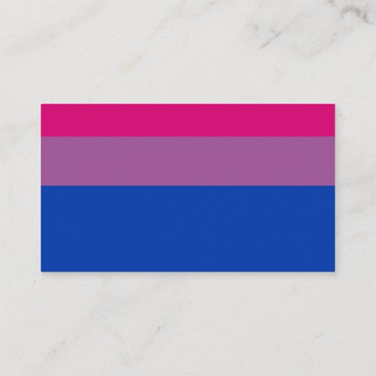Bisexual Flag 名刺 (裏面)