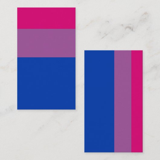 Bisexual Flag 名刺 (正面/裏面)