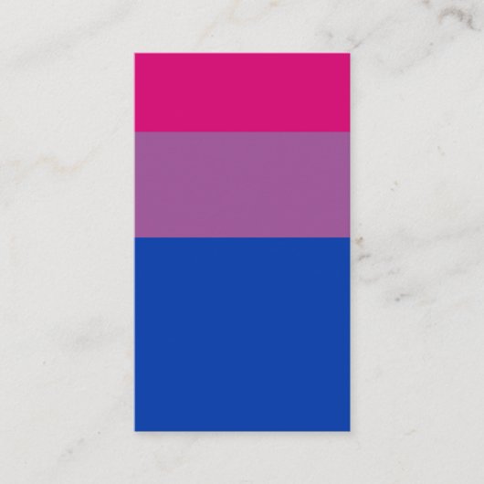 Bisexual Flag 名刺 (正面)