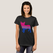 Bisexual French Bulldog Bisex Frenchie Tシャツ (正面フル)