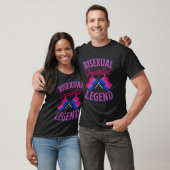 Bisexual Genderfluid Legend Bisexual Pride Flag Co Tシャツ (ユニセックス)