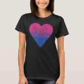 Bisexual Heart Bisexuality Bi Love Flag LGBTQ Prid Tシャツ (正面)