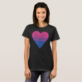 Bisexual Heart Bisexuality Bi Love Flag LGBTQ Prid Tシャツ (正面フル)