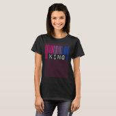 Bisexual King Barcode Trendy Bisexual Pride Flag A Tシャツ (正面フル)