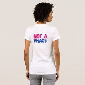 Bisexual Not Phase Heart Custom Word Art Tシャツ (裏面フル)