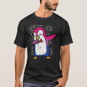 Bisexual Penguin Dab Bi Flag Pride Month Lgbt Men  Tシャツ (正面)
