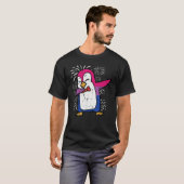 Bisexual Penguin Dab Bi Flag Pride Month Lgbt Men  Tシャツ (正面フル)