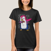 Bisexual Penguin Dab Bi Flag Pride Month Lgbt Men  Tシャツ (正面)