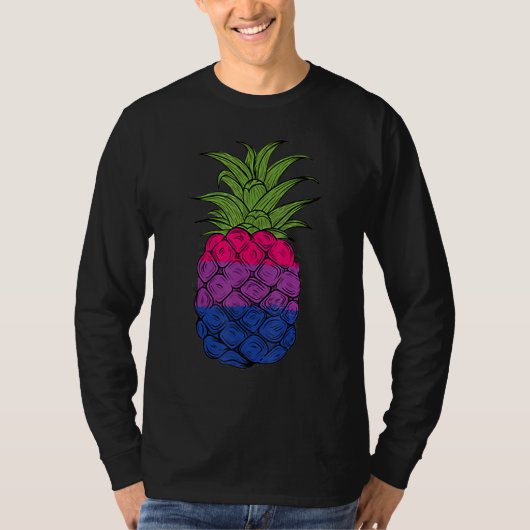 Bisexual Pineapple Bi Pride LGBTQ Pineapple Pride Tシャツ (正面)
