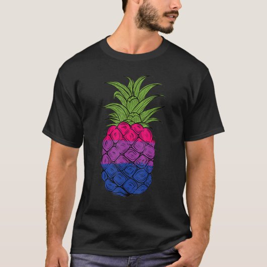 Bisexual Pineapple Bi Pride LGBTQ Pineapple Pride Tシャツ (正面)