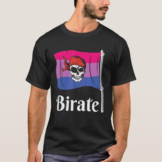 Bisexual Pirate Birate Lgbtq  Lgbt Gay Pride Tee Tシャツ (正面)