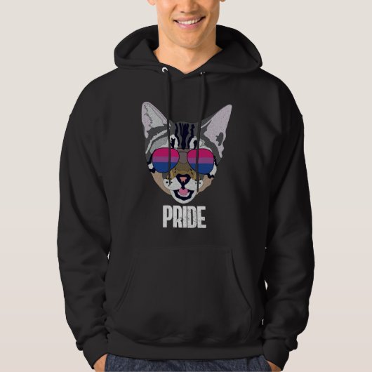 Bisexual Pride  Cat Bi Pride パーカ (正面)