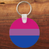 Bisexual Pride Flag キーホルダー (正面)