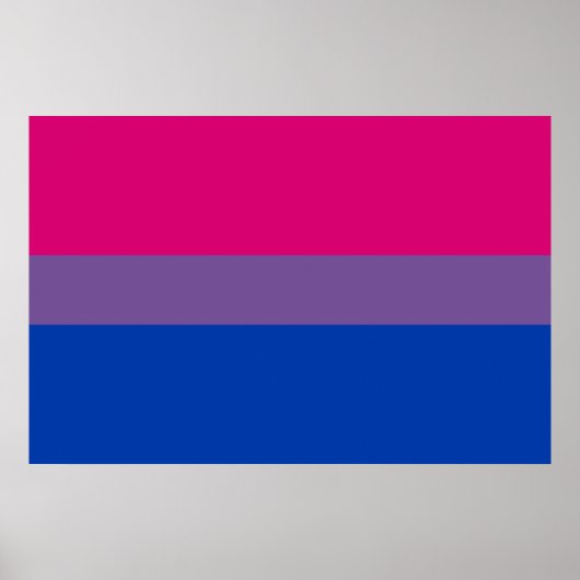 Bisexual Pride Flag ポスター (正面)