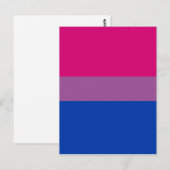 Bisexual Pride Flag ポストカード (正面/裏面)
