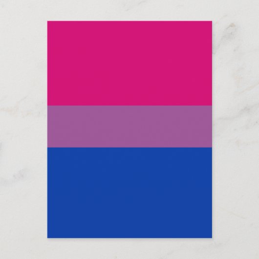 Bisexual Pride Flag ポストカード (正面)