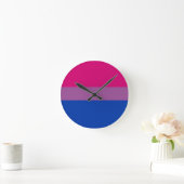Bisexual Pride Flag ラウンド壁時計 (ホーム)