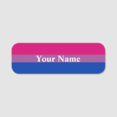 Bisexual Pride Flag 名札 (正面)
