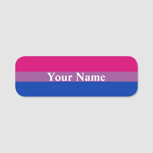 Bisexual Pride Flag 名札 (正面)