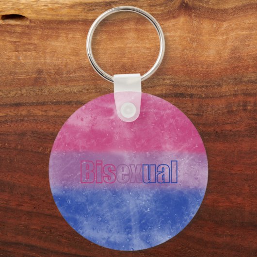 Bisexual pride flag key ring キーホルダー (裏面)