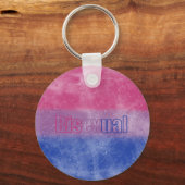 Bisexual pride flag key ring キーホルダー (正面)