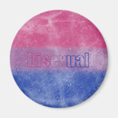 Bisexual pride flag magnet マグネット (正面)