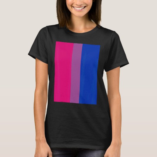 Bisexual Pride Flag Rotated For Bi People Who Lik Tシャツ (正面)