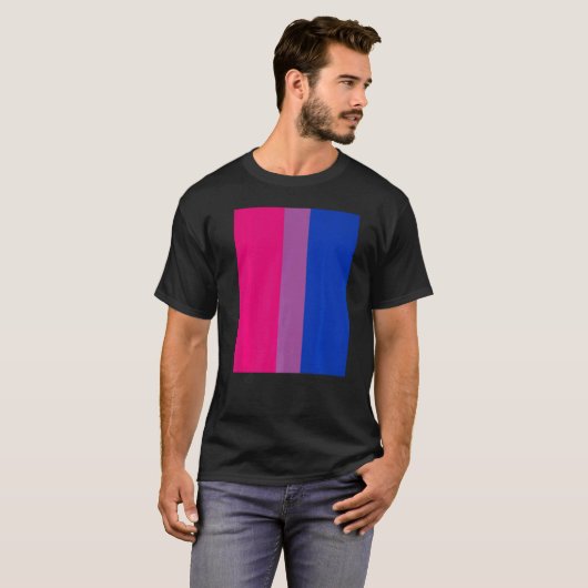 Bisexual Pride Flag Rotated For Bi People Who Like Tシャツ (正面フル)