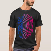 Bisexual Pride Flag Thumb Print Thumbprint LGBT Ae Tシャツ (正面)