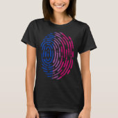 Bisexual Pride Flag Thumb Print Thumbprint LGBT Ae Tシャツ (正面)