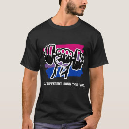 Bisexual Pride Gym Shirt — Fist Dumbbell 2026 Tee Tシャツ
