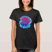 Bisexual Pride Ice Melting Bisexual Flag LGBTQ Bis Tシャツ (正面)